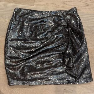 Parker Black Sequin Pencil Skirt